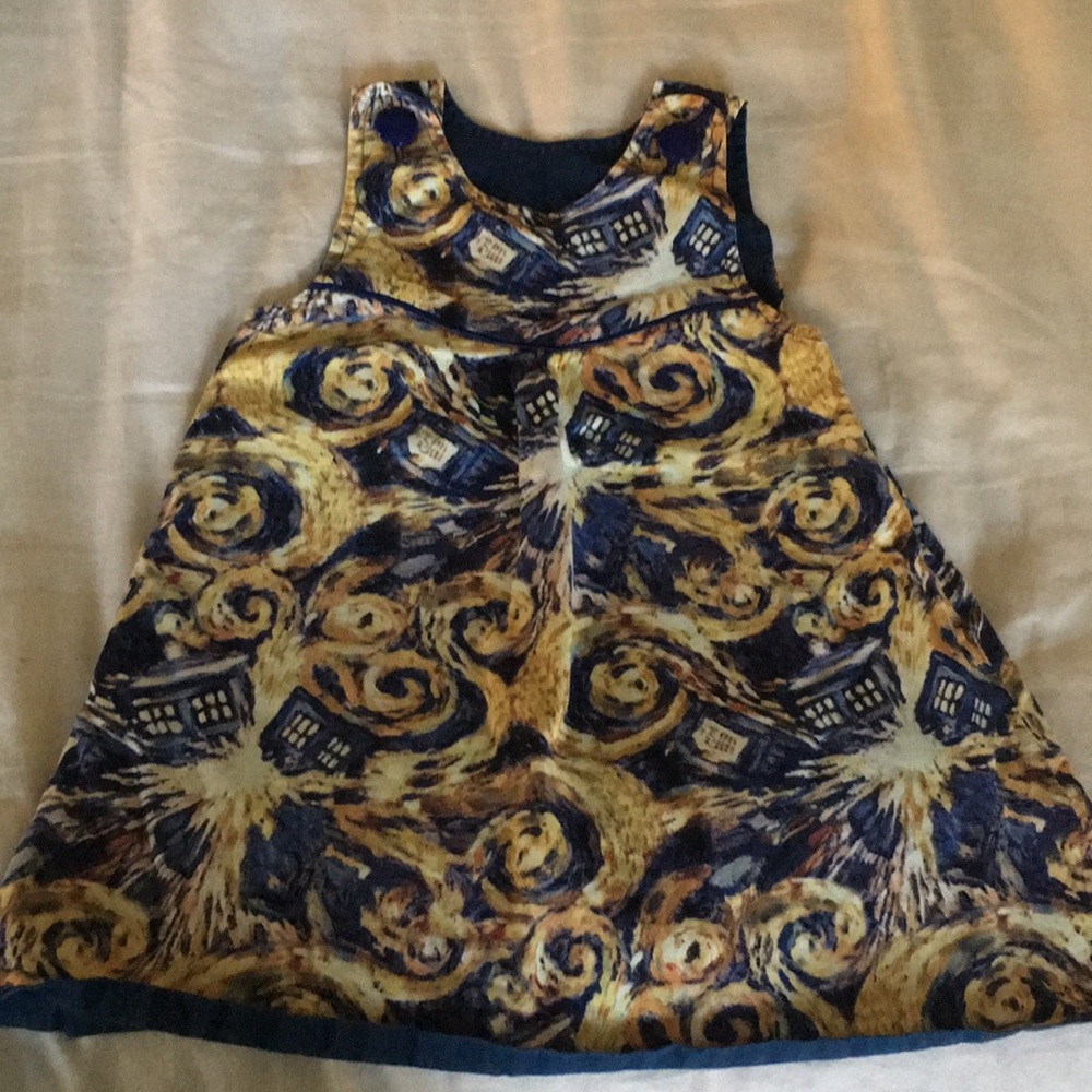 Doctor Who Toddler Dress Size 18m/2t Handmade